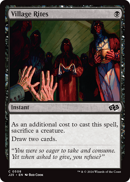 Village Rites (J25-508) [Foundations Jumpstart] MTG Single Wizards of the Coast