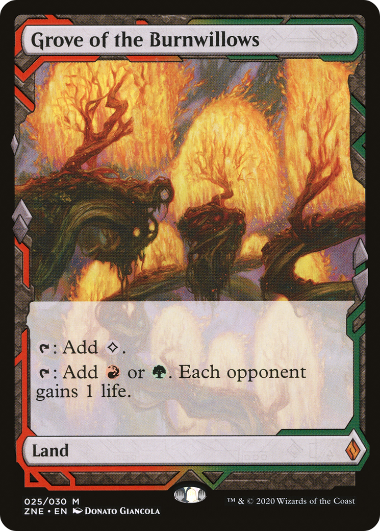Grove of the Burnwillows (ZNE-025) [Zendikar Rising Expeditions] Foil MTG Single Wizards of the Coast