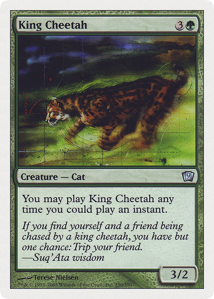 King Cheetah (9ED-250) [9th Edition] Foil MTG Single Wizards of the Coast