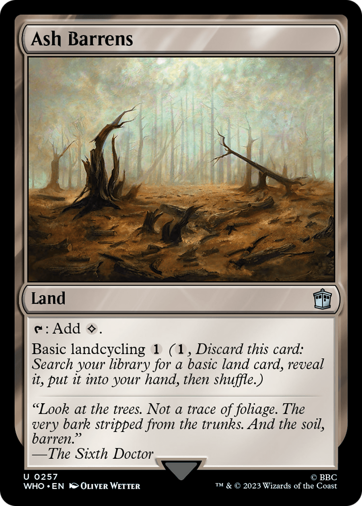 Ash Barrens (WHO-257) [Doctor Who] MTG Single Wizards of the Coast