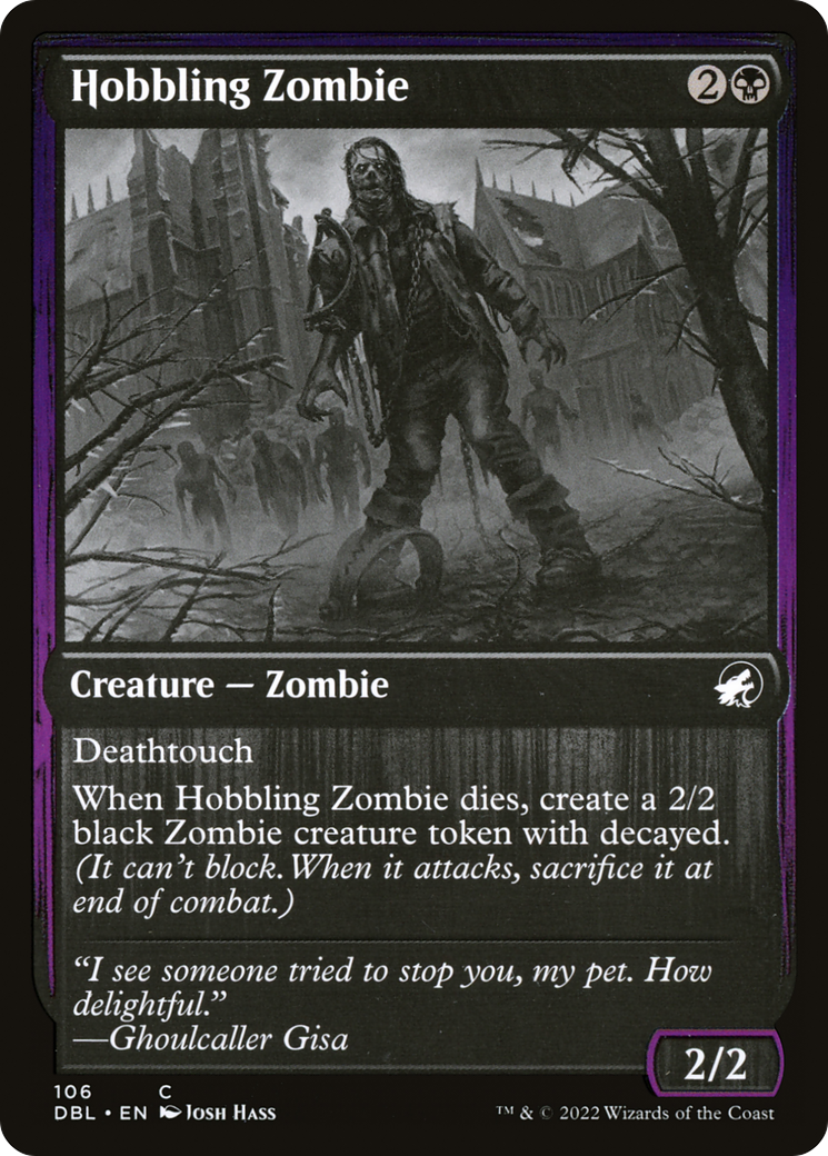 Hobbling Zombie (DBL-106) [Innistrad: Double Feature] Foil MTG Single Wizards of the Coast