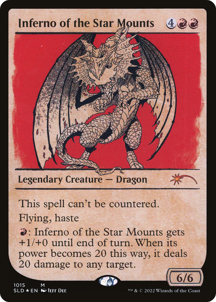 Inferno of the Star Mounts (SLD-1015) [Secret Lair Drop] (Showcase) Foil MTG Single Wizards of the Coast