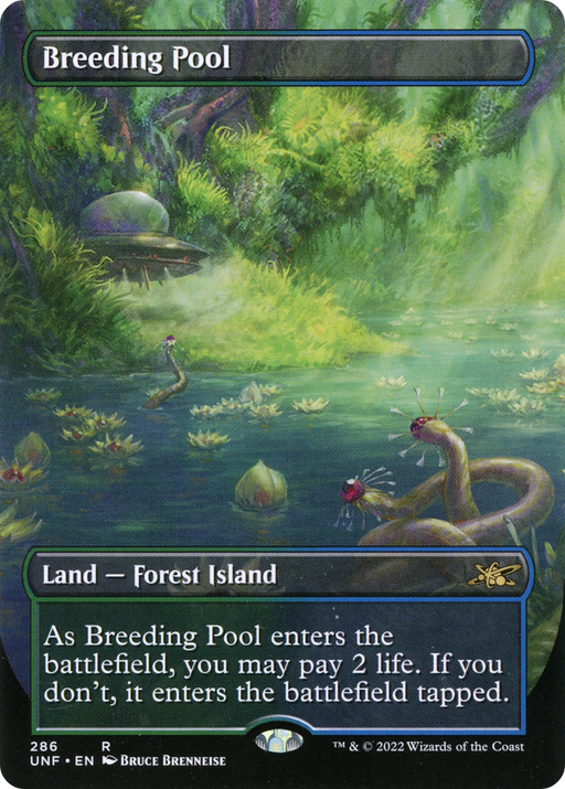 Breeding Pool (UNF-286) [Unfinity] (Borderless) MTG Single Wizards of the Coast