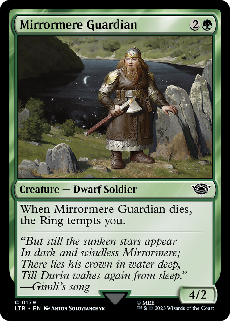 Mirrormere Guardian (LTR-179) [The Lord of the Rings: Tales of Middle-earth] Foil MTG Single Wizards of the Coast