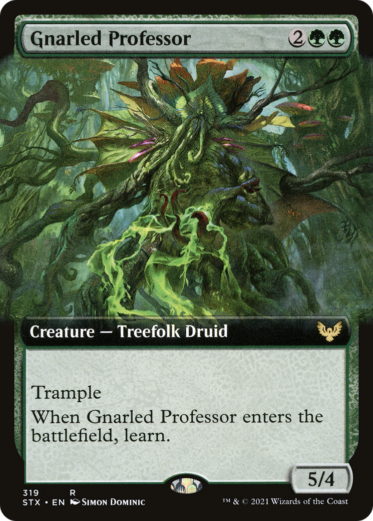 Gnarled Professor (STX-319) [Strixhaven: School of Mages] (Extended Art) Foil MTG Single Wizards of the Coast