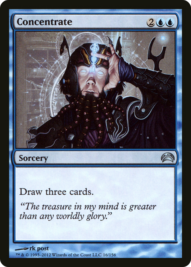 Concentrate (PC2-016) [Misc] Planechase 2012 Foil MTG Single Wizards of the Coast