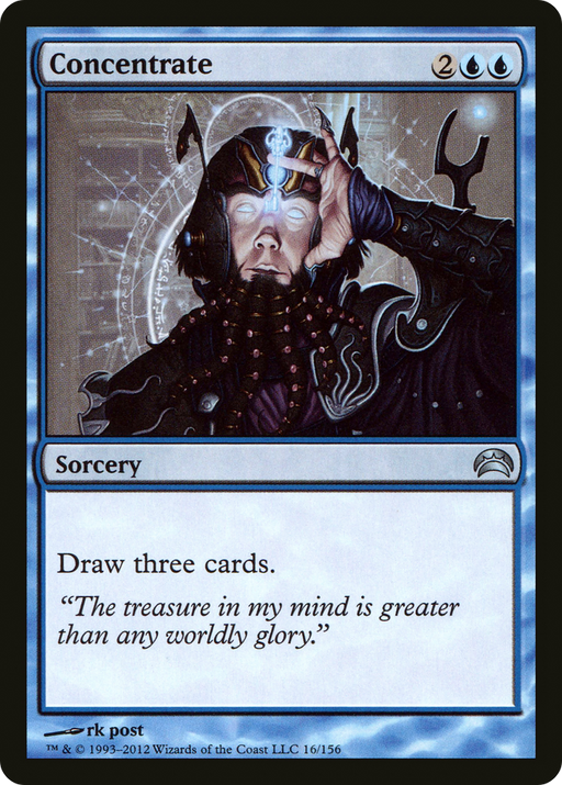 Concentrate (PC2-016) [Misc] Planechase 2012 Foil MTG Single Wizards of the Coast