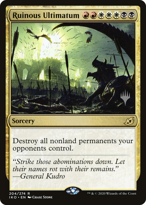 Ruinous Ultimatum (PPIKO-204) [Ikoria: Lair of Behemoths Promos] MTG Single Wizards of the Coast