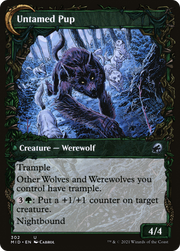 Hound Tamer // Untamed Pup (MID-302) [Innistrad: Midnight Hunt] (Showcase) Foil MTG Single Wizards of the Coast