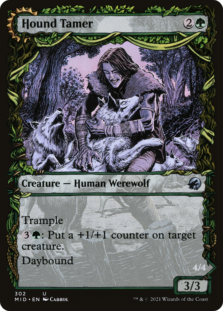 Hound Tamer // Untamed Pup (MID-302) [Innistrad: Midnight Hunt] (Showcase) MTG Single Wizards of the Coast