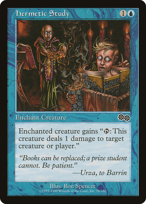 Hermetic Study (USG-078) [Urza's Saga] MTG Single Wizards of the Coast