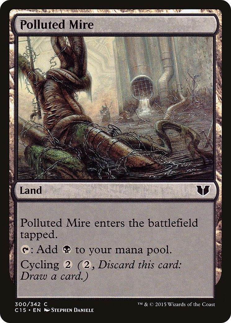 Polluted Mire (C15-300) [Commander 2015] MTG Single Wizards of the Coast