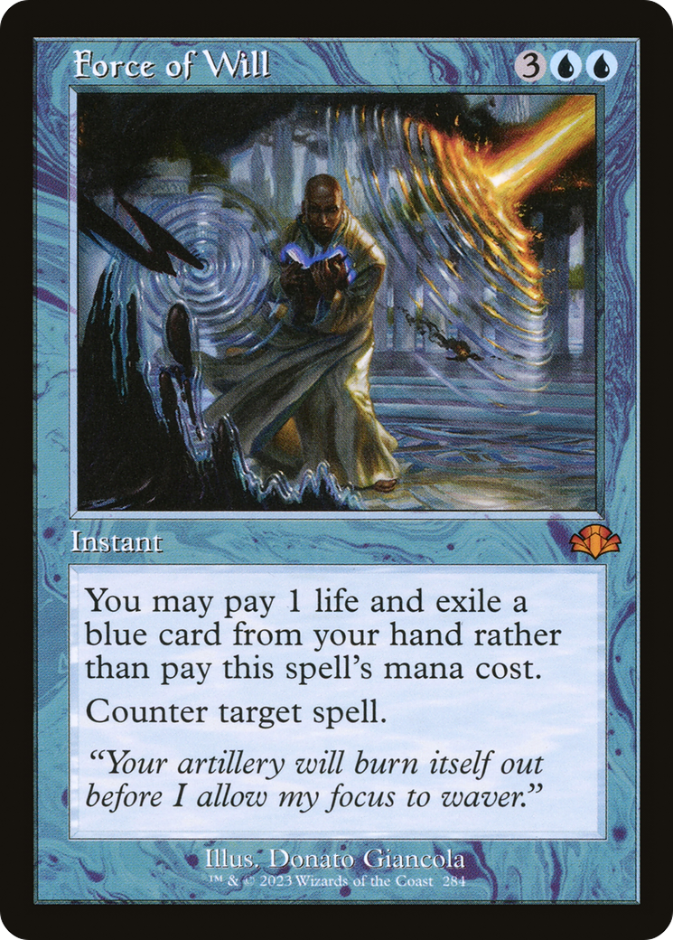 Force of Will (DMR-284) [Dominaria Remastered] Foil MTG Single Wizards of the Coast