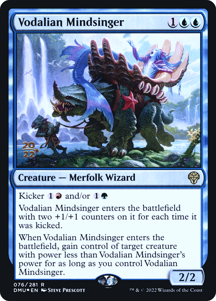 Vodalian Mindsinger (PRE-76S) [Dominaria United Promos] Foil MTG Single Wizards of the Coast