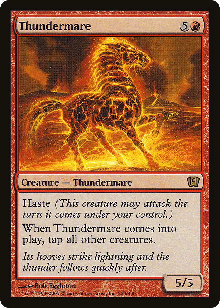 Thundermare (9ED-224) [9th Edition] Foil MTG Single Wizards of the Coast