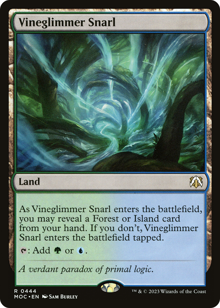 Vineglimmer Snarl (MOC-444) [March of the Machine Commander] MTG Single Wizards of the Coast