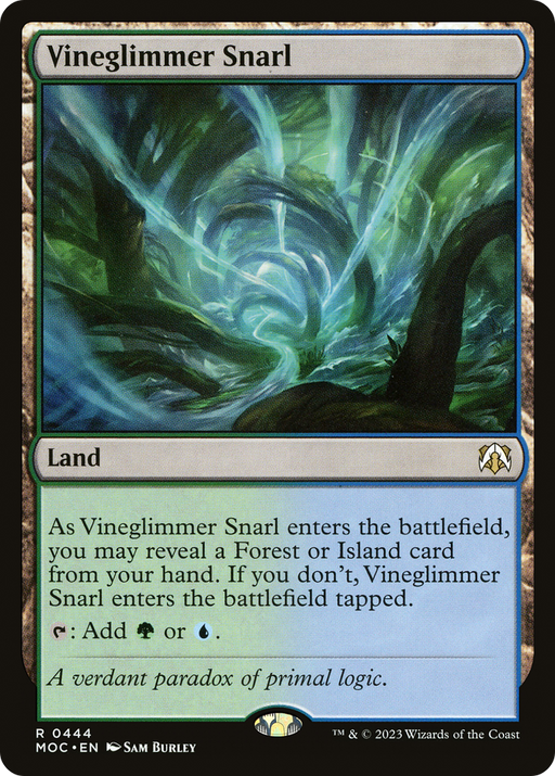 Vineglimmer Snarl (MOC-444) [March of the Machine Commander] MTG Single Wizards of the Coast