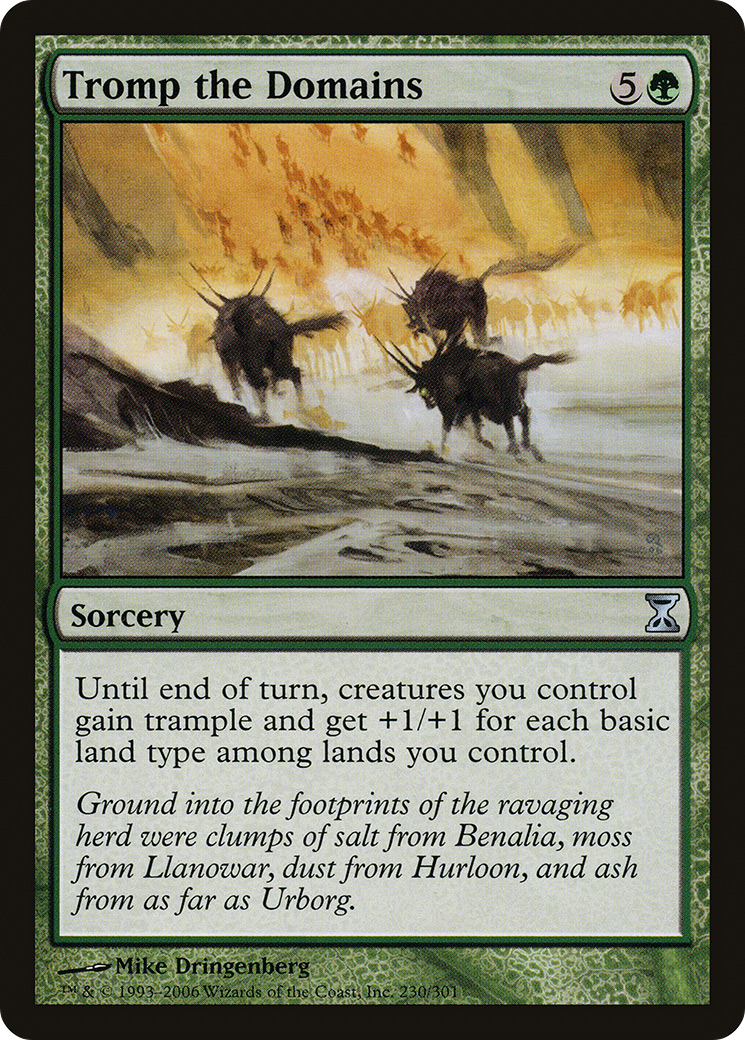 Tromp the Domains (TSP-230) [Time Spiral] Foil MTG Single Wizards of the Coast