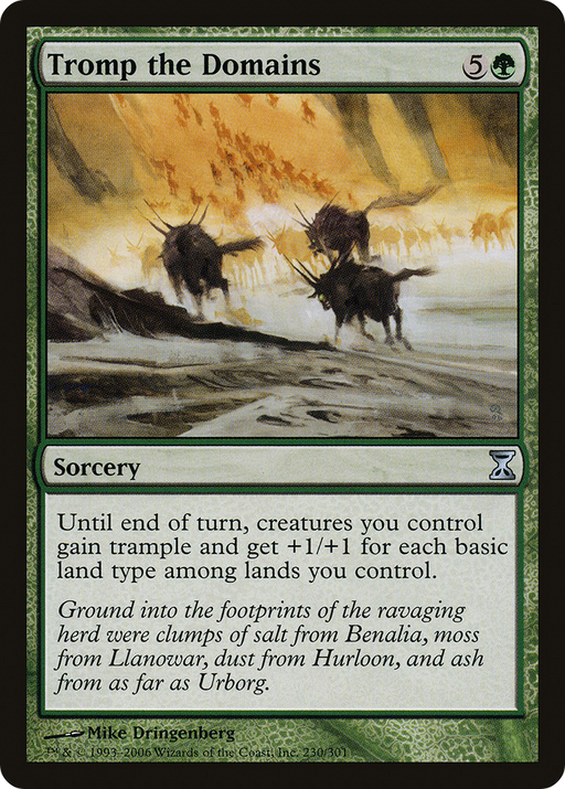 Tromp the Domains (TSP-230) [Time Spiral] Foil MTG Single Wizards of the Coast