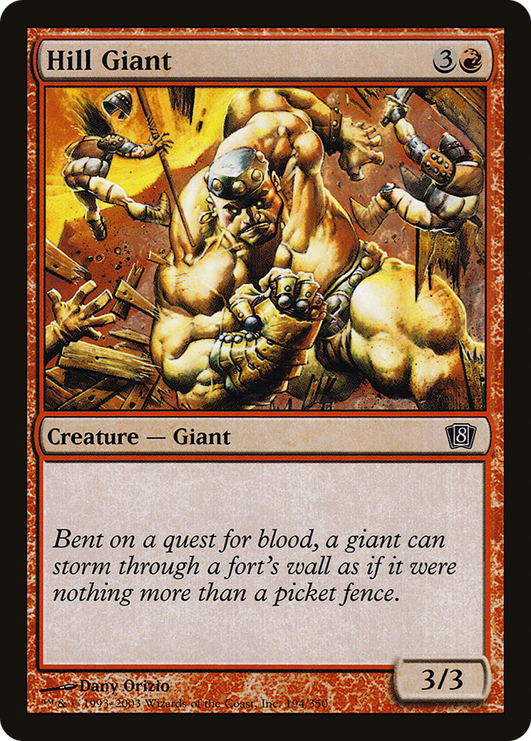 Hill Giant (8ED-194) [8th Edition] MTG Single Wizards of the Coast