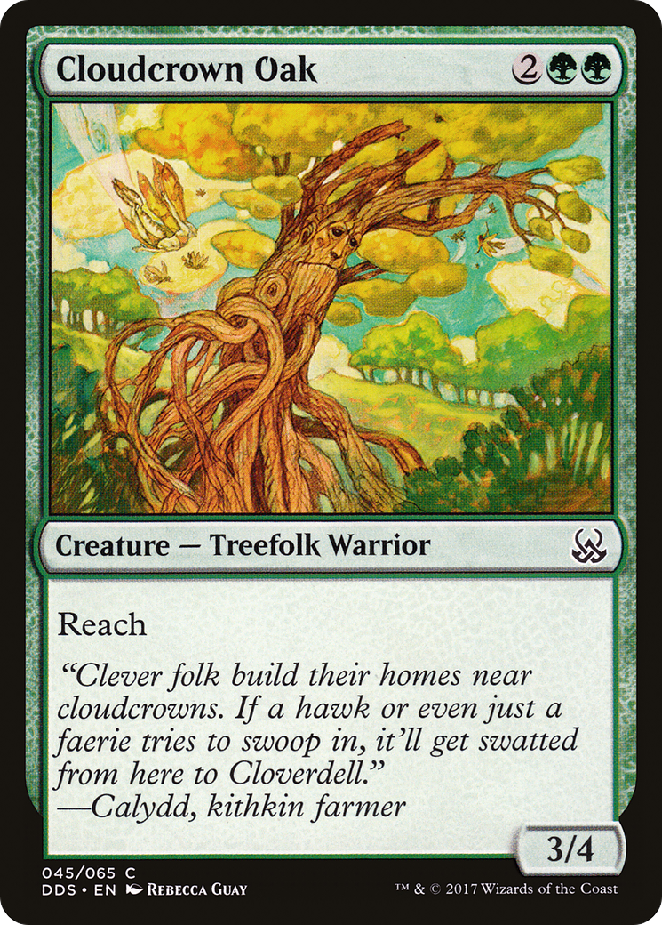 Cloudcrown Oak (DDS-045) [Misc] Duel Decks: Mind vs. Might MTG Single Wizards of the Coast