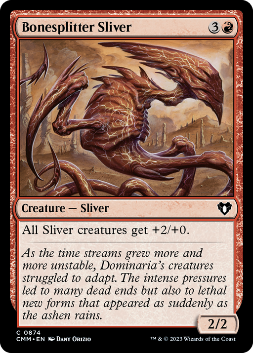 Bonesplitter Sliver (CMM-874) [Commander Masters] MTG Single Wizards of the Coast