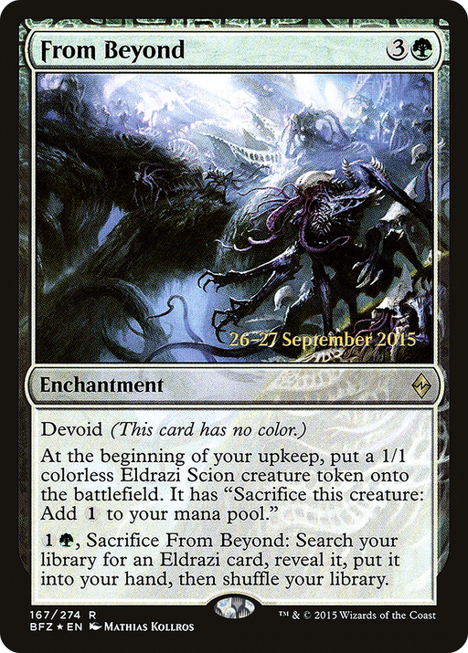 From Beyond (PRE-167) [Battle for Zendikar Promos] Foil MTG Single Wizards of the Coast