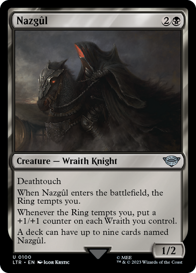 Nazgul (0100) (LTR-100) [The Lord of the Rings: Tales of Middle-earth] Foil MTG Single Wizards of the Coast