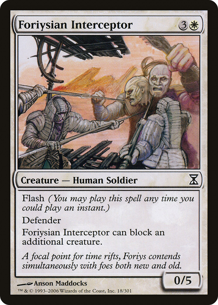 Foriysian Interceptor (TSP-018) [Time Spiral] MTG Single Wizards of the Coast