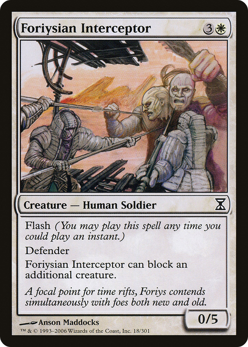 Foriysian Interceptor (TSP-018) [Time Spiral] Foil MTG Single Wizards of the Coast