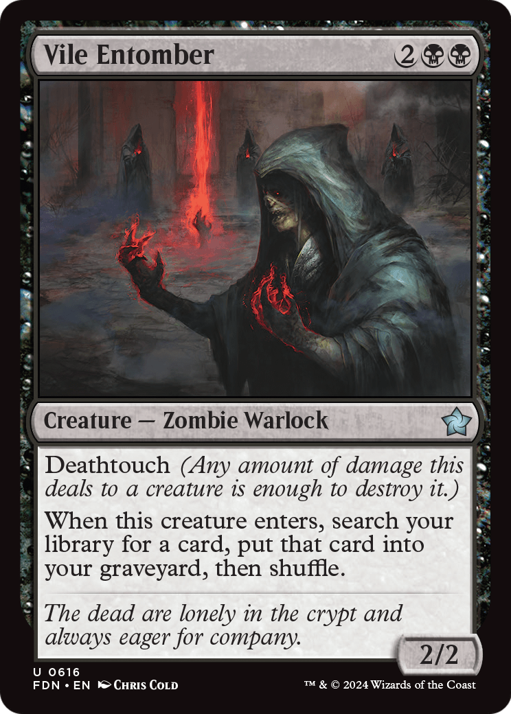 Vile Entomber (FDN-616) [Foundations] MTG Single Wizards of the Coast