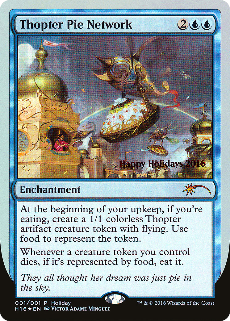 Thopter Pie Network (SPECIAL-001) [Misc] Happy Holidays Foil MTG Single Wizards of the Coast