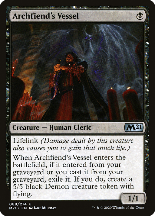 Archfiend's Vessel (M21-088) [Core Set 2021] MTG Single Wizards of the Coast