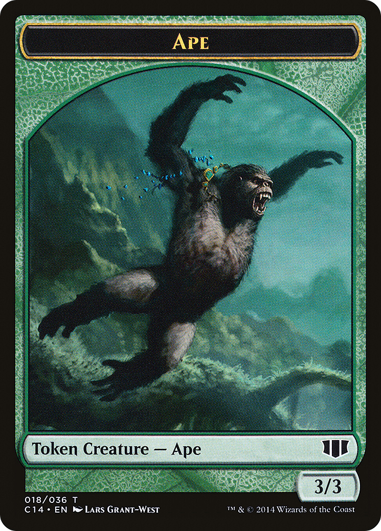 Ape // Zombie (011/036) Double-Sided Token [Commander 2014 Tokens] MTG Single Magic: The Gathering   