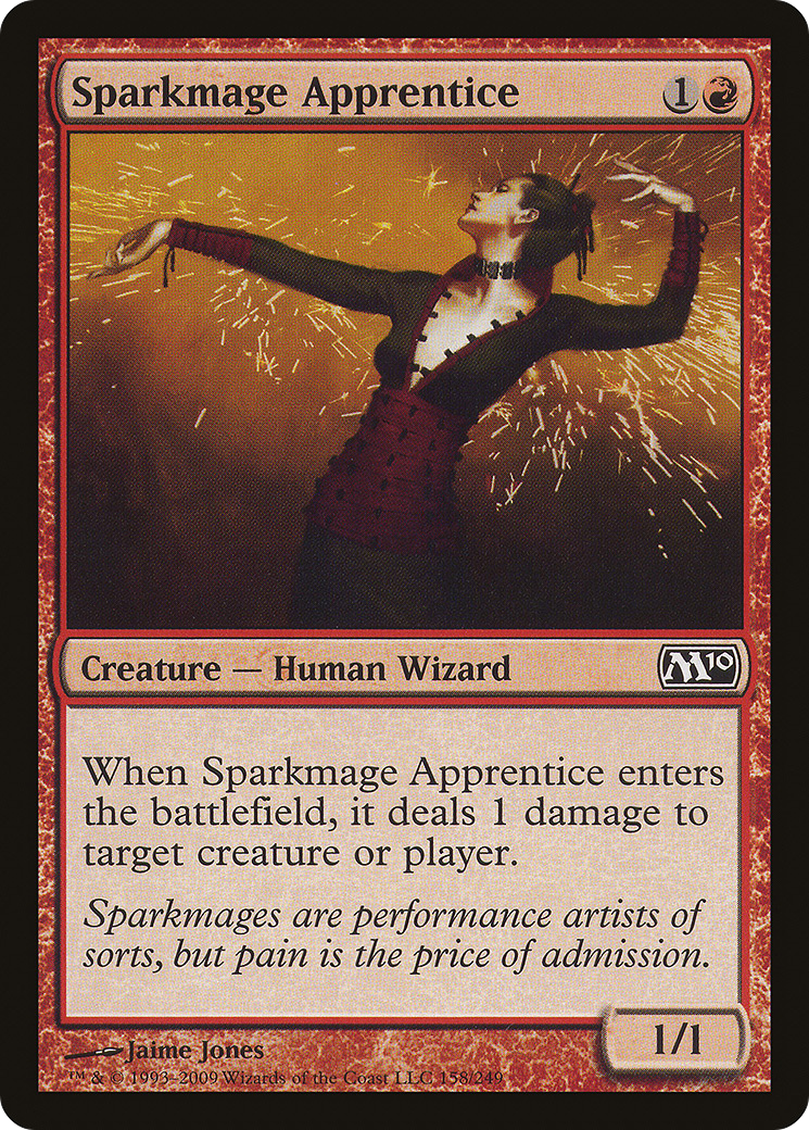 Sparkmage Apprentice (M10-158) [Magic 2010] Foil MTG Single Wizards of the Coast