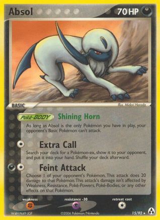 Absol (15/92) - [EX: Legend Maker] Pokemon Single Pokémon