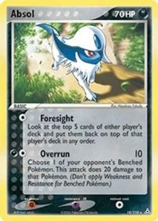 Absol (18/110) - [EX: Holon Phantoms] Reverse Holofoil Pokemon Single Pokémon