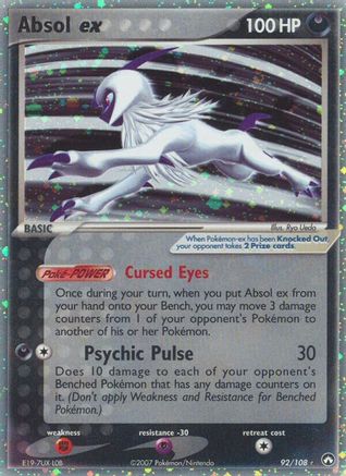 Absol ex (92/108) - [EX: Power Keepers] Holofoil Pokemon Single Pokémon