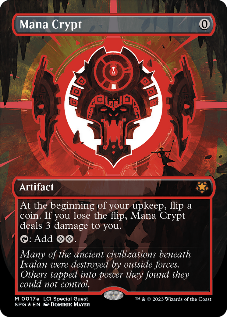 Mana Crypt (0017e) (SPG-17E) [Special Guests] (Borderless) Foil MTG Single Wizards of the Coast