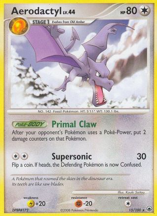 Aerodactyl (15/100) - [DP: Majestic Dawn] Pokemon Single Pokémon