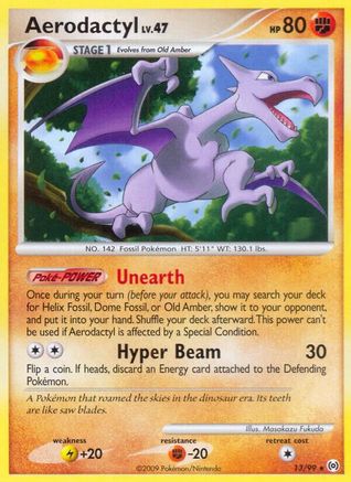Aerodactyl (13/99) - [Platinum: Arceus] Reverse Holofoil Pokemon Single Pokémon