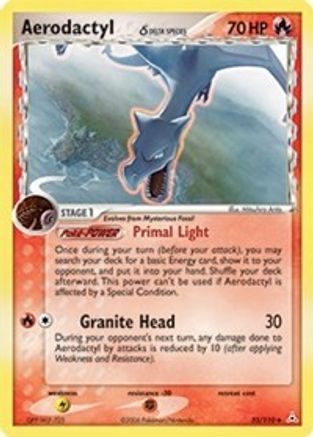 Aerodactyl (Delta Species) (35/110) - [EX: Holon Phantoms] Reverse Holofoil Pokemon Single Pokémon