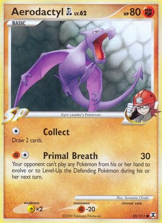 Aerodactyl GL (55/111) Reverse Holofoil [Platinum: Rising Rivals] Pokemon Single Pokémon
