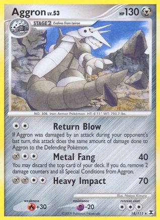 Aggron (/111) Reverse Holofoil [Platinum: Rising Rivals] Pokemon Single Pokémon