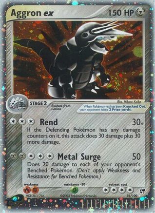 Aggron ex (95/100) - [EX: Sandstorm] Holofoil Pokemon Single Pokémon