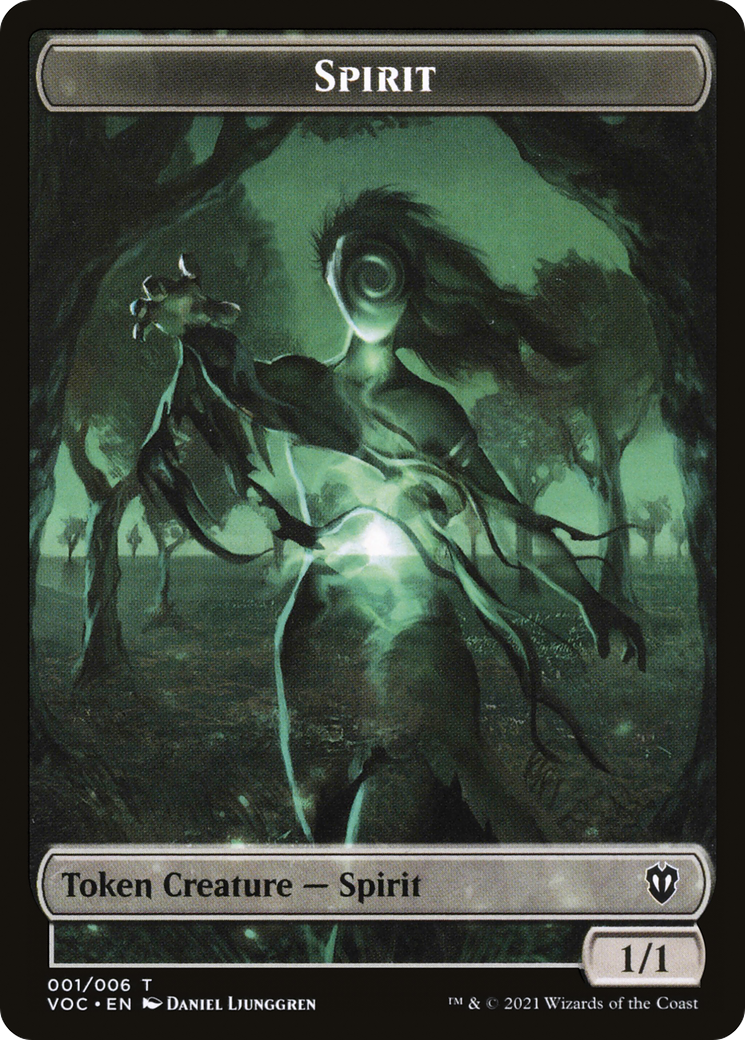 Spirit (TVOC-001) [Tokens] Crimson Vow Commander Tokens MTG Single Wizards of the Coast