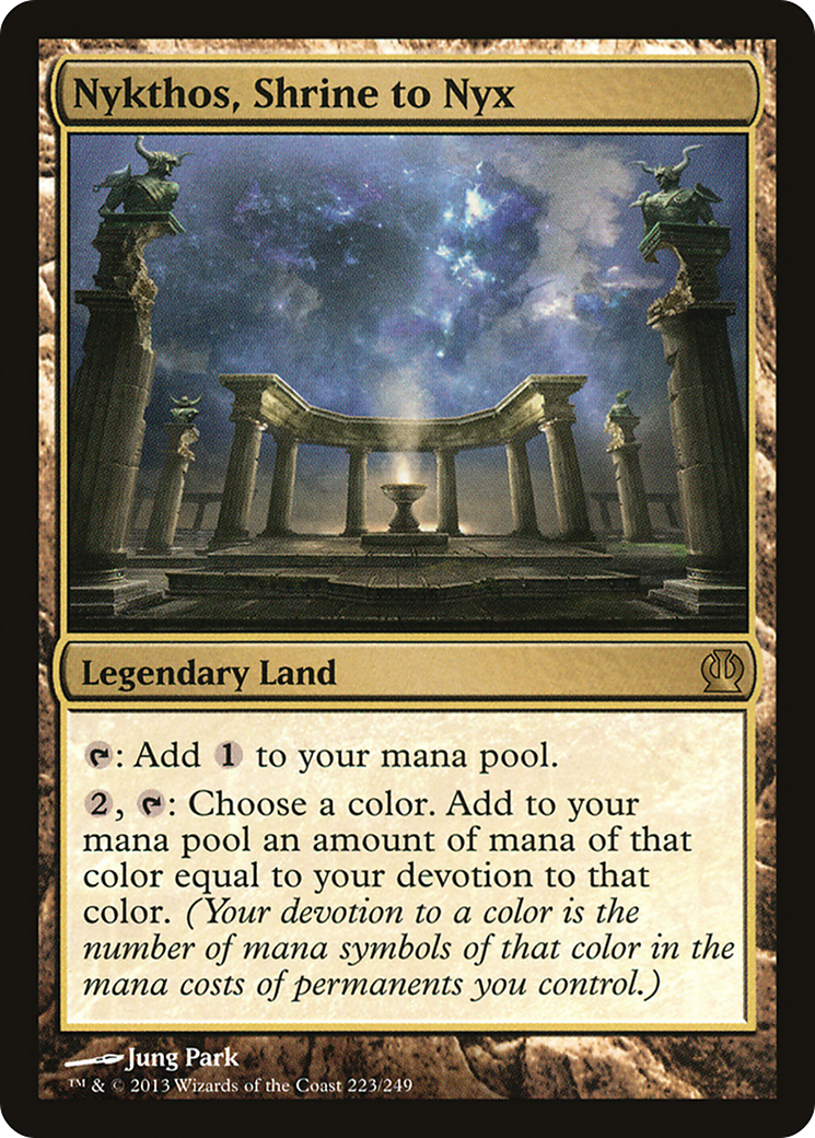 Nykthos, Shrine to Nyx [Theros] MTG Single Magic: The Gathering