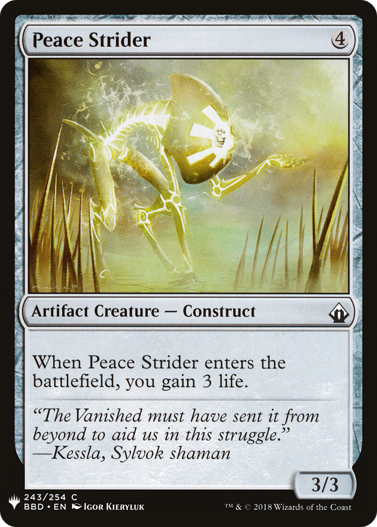 Peace Strider (LIST-BBD-243) [Mystery Booster] The List MTG Single Wizards of the Coast
