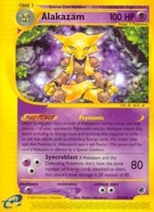 Alakazam (33/165) Reverse Holofoil [Vintage: Expedition] Pokemon Single Pokémon