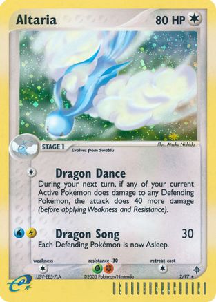 Altaria (2/97) - [EX: Dragon] Reverse Holofoil Pokemon Single Pokémon